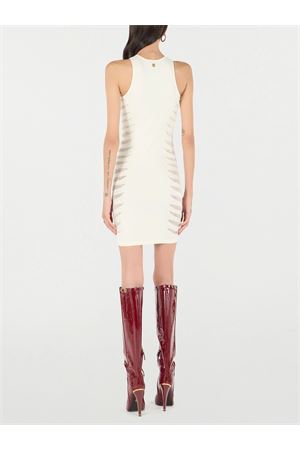 Dress With Perforated Zebra Motif ROBERTO CAVALLI | UKT166MA001.09088